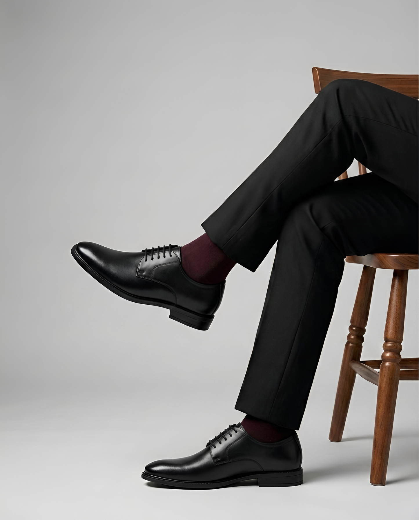TOM HENDRIX CLASSIC PLAIN TOE DERBY BLACK