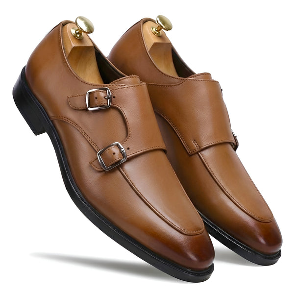TOM HENDRIX DOUBLE STRAP MOC TOE MONK TAN