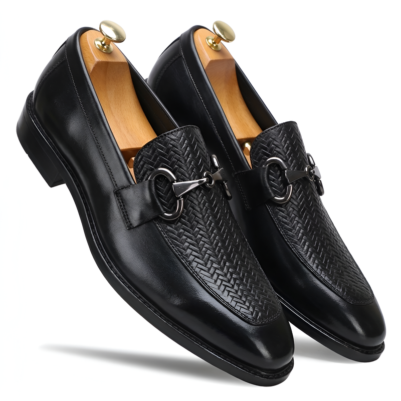 TOM HENDRIX HORSE BIT LOAFER BLACK