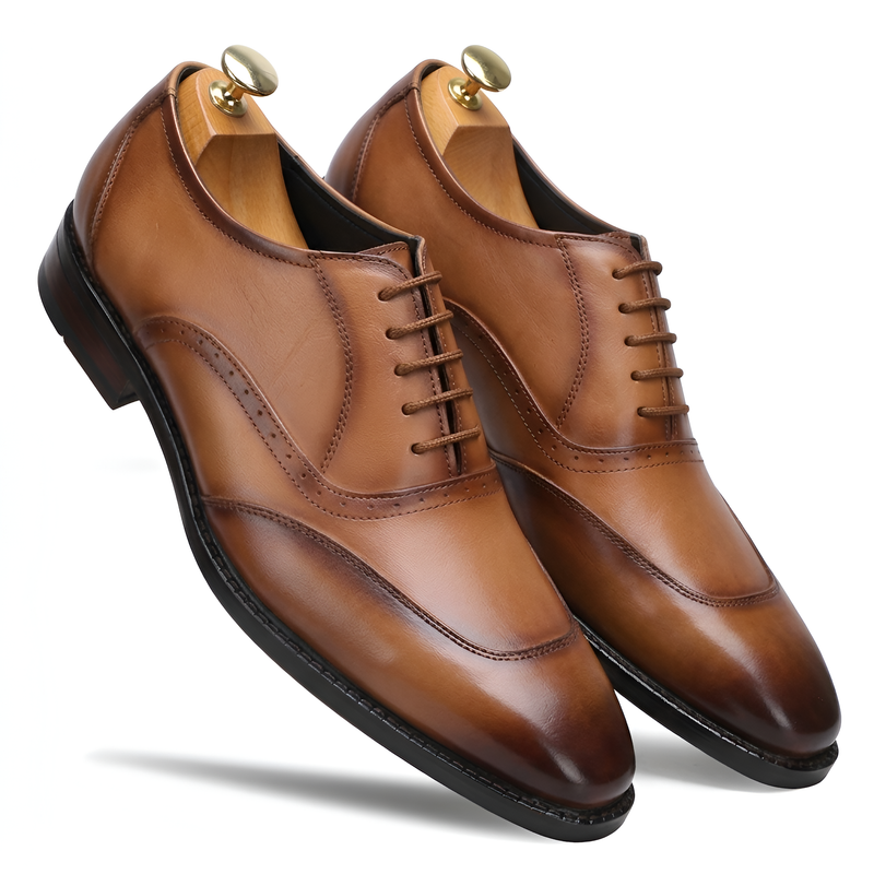 TOM HENDRIX CLASSIC WINGTIP TOE DERBY TAN