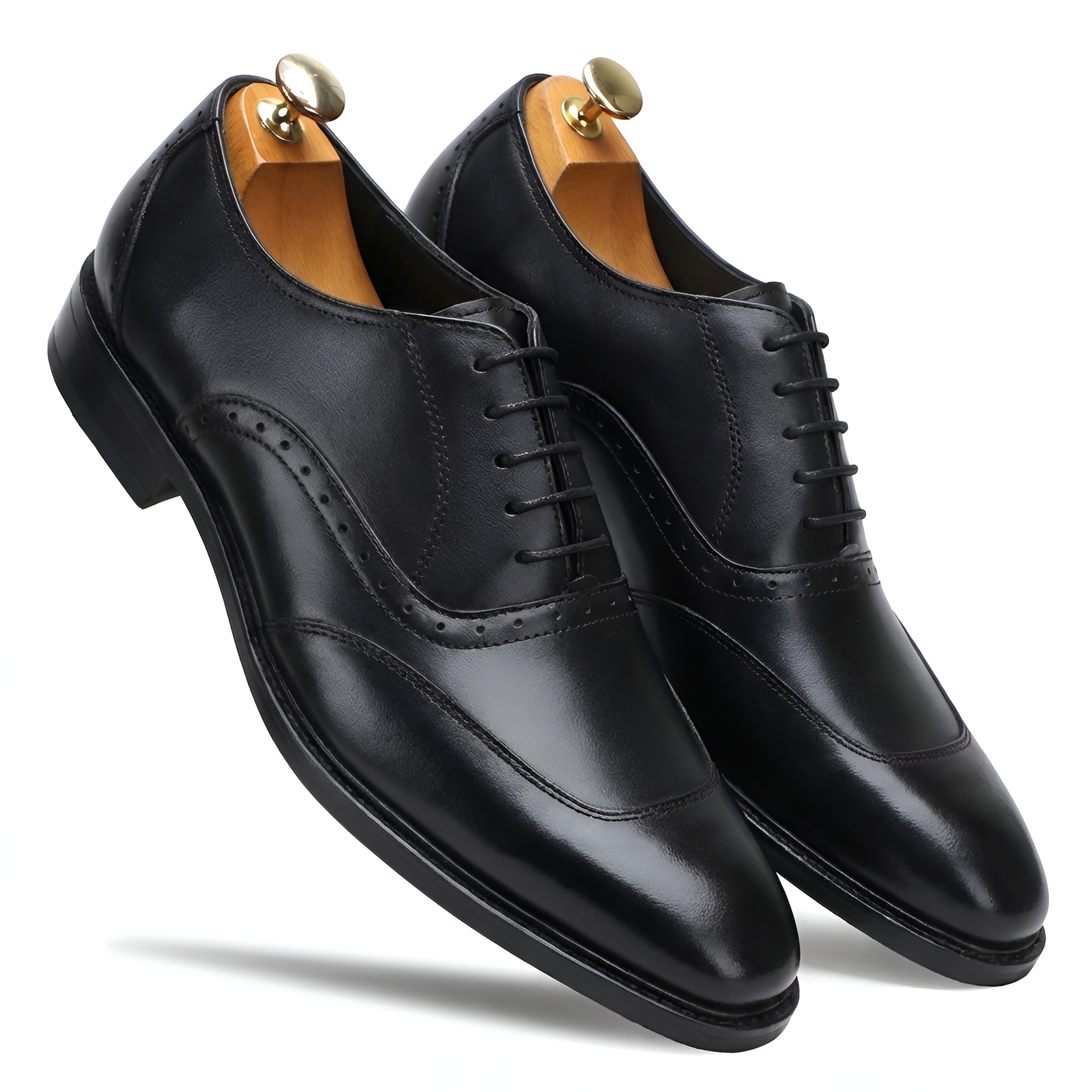 TOM HENDRIX CLASSIC WINGTIP TOE OXFORD BLACK