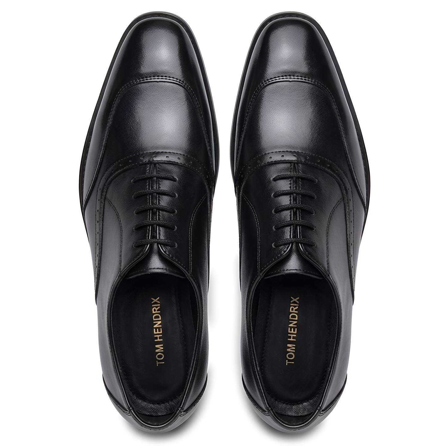 TOM HENDRIX CLASSIC WINGTIP TOE OXFORD BLACK