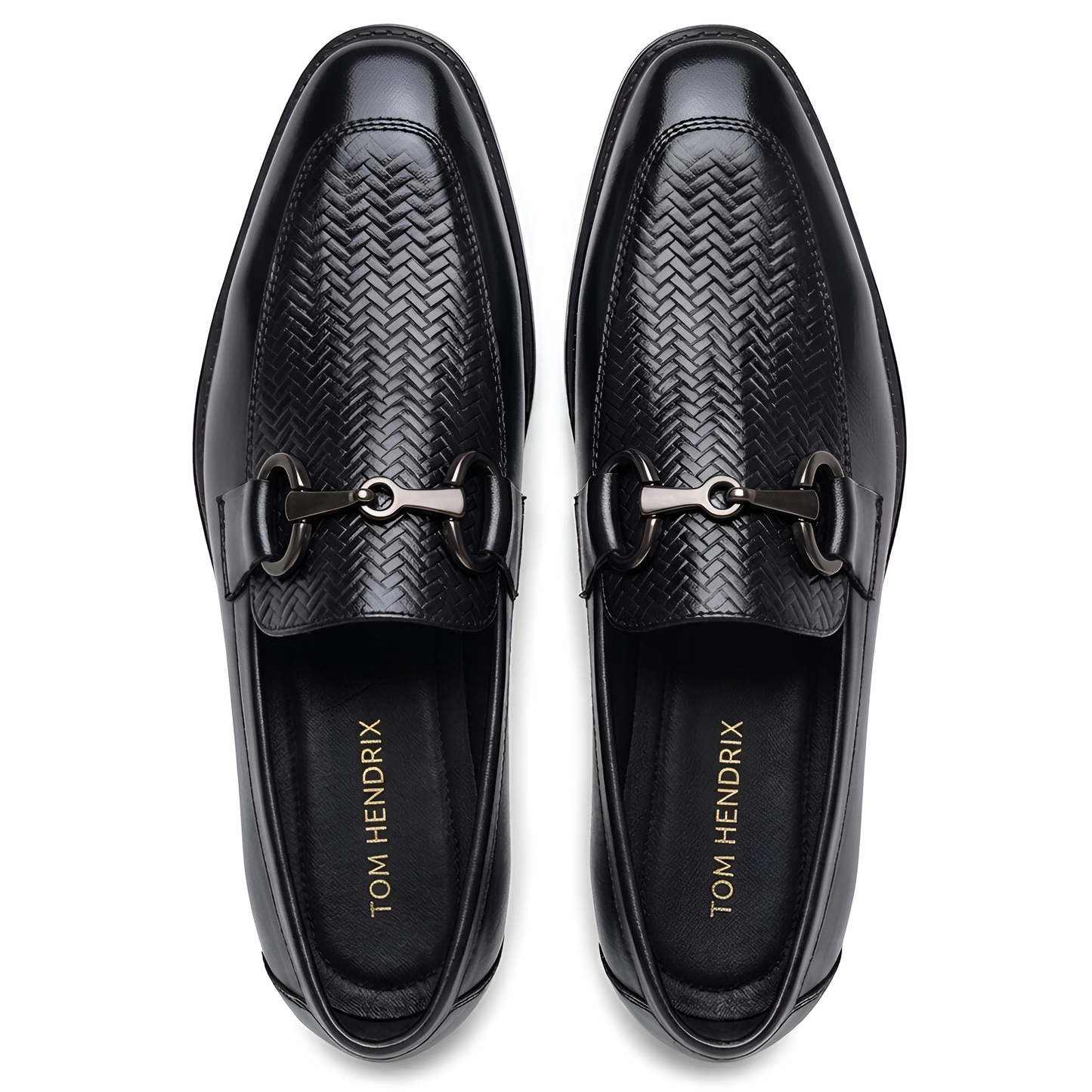 TOM HENDRIX HORSE BIT LOAFER BLACK