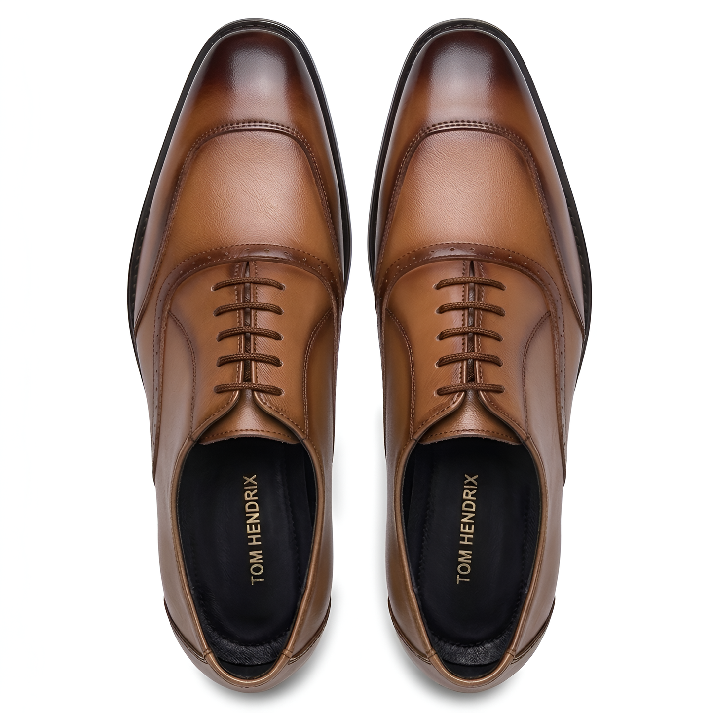 TOM HENDRIX CLASSIC WINGTIP TOE DERBY TAN