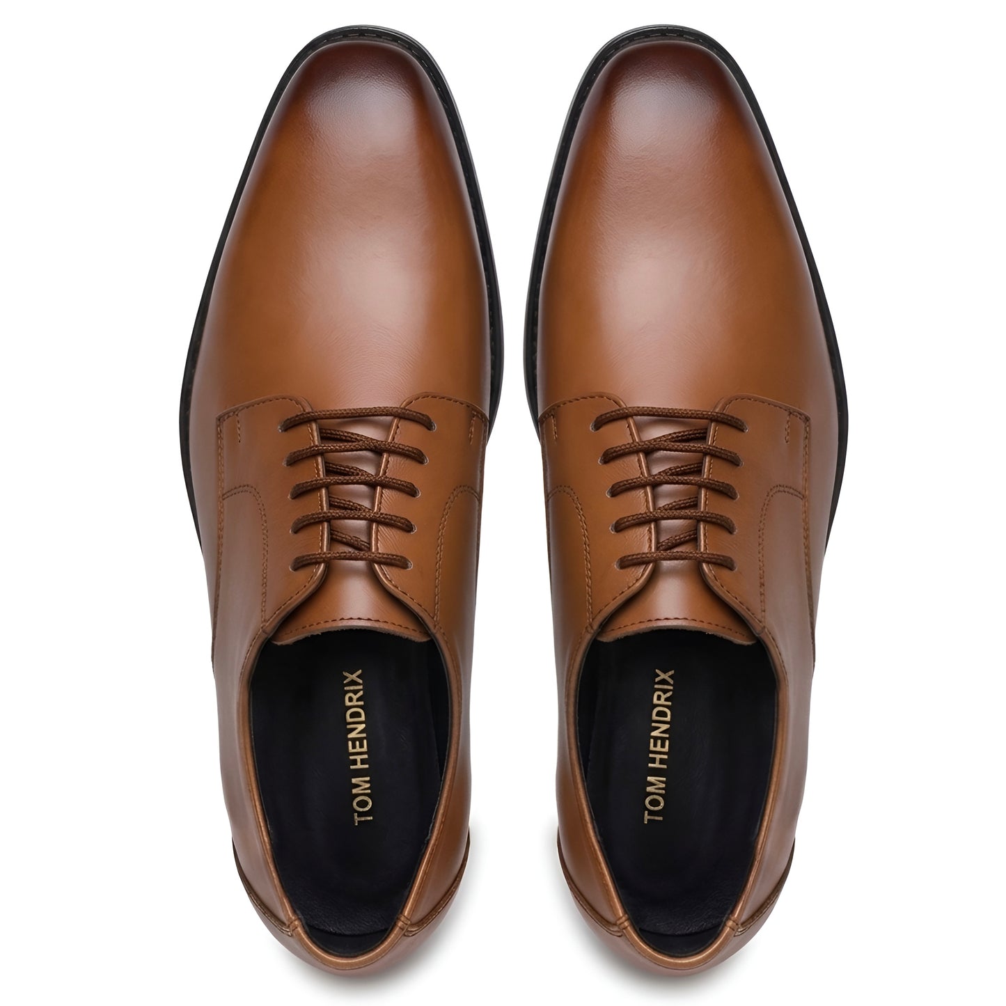 TOM HENDRIX CLASSIC PLAIN TOE DERBY TAN