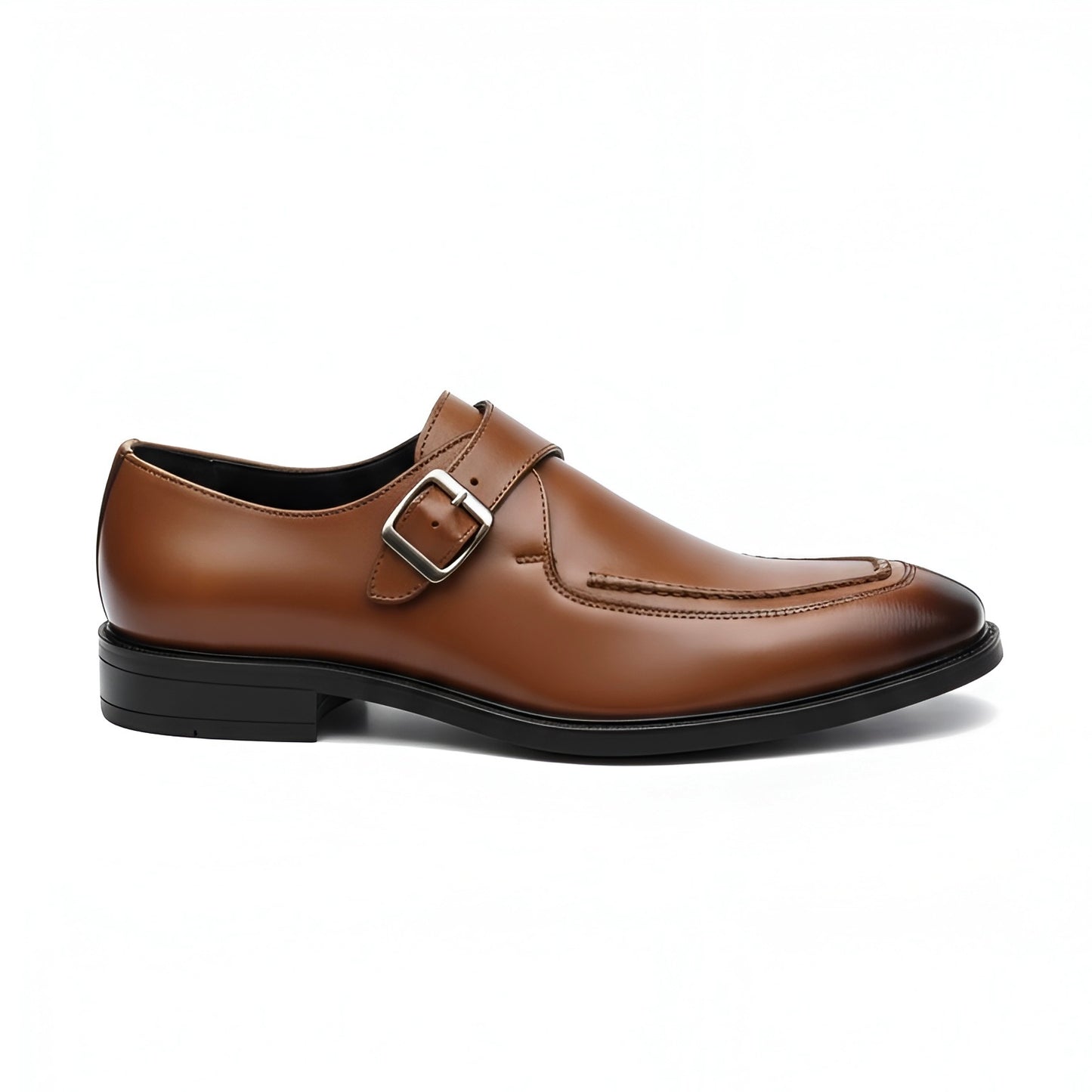 TOM HENDRIX SINGLE STRAP MOC TOE MONK TAN