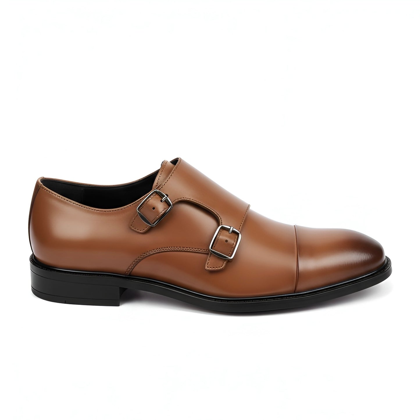 TOM HENDRIX DOUBLE STRAP CAP TOE MONK TAN