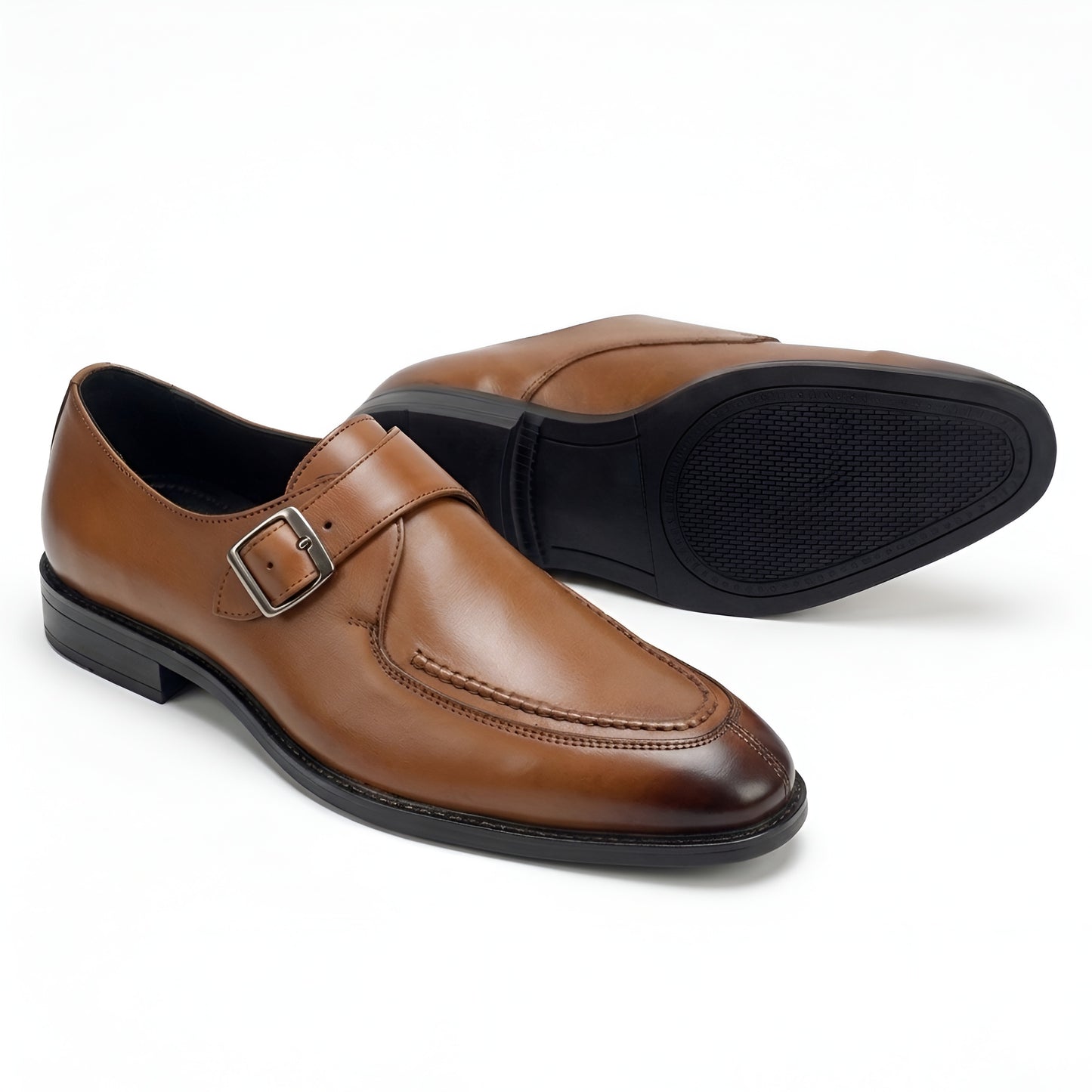 TOM HENDRIX SINGLE STRAP MOC TOE MONK TAN