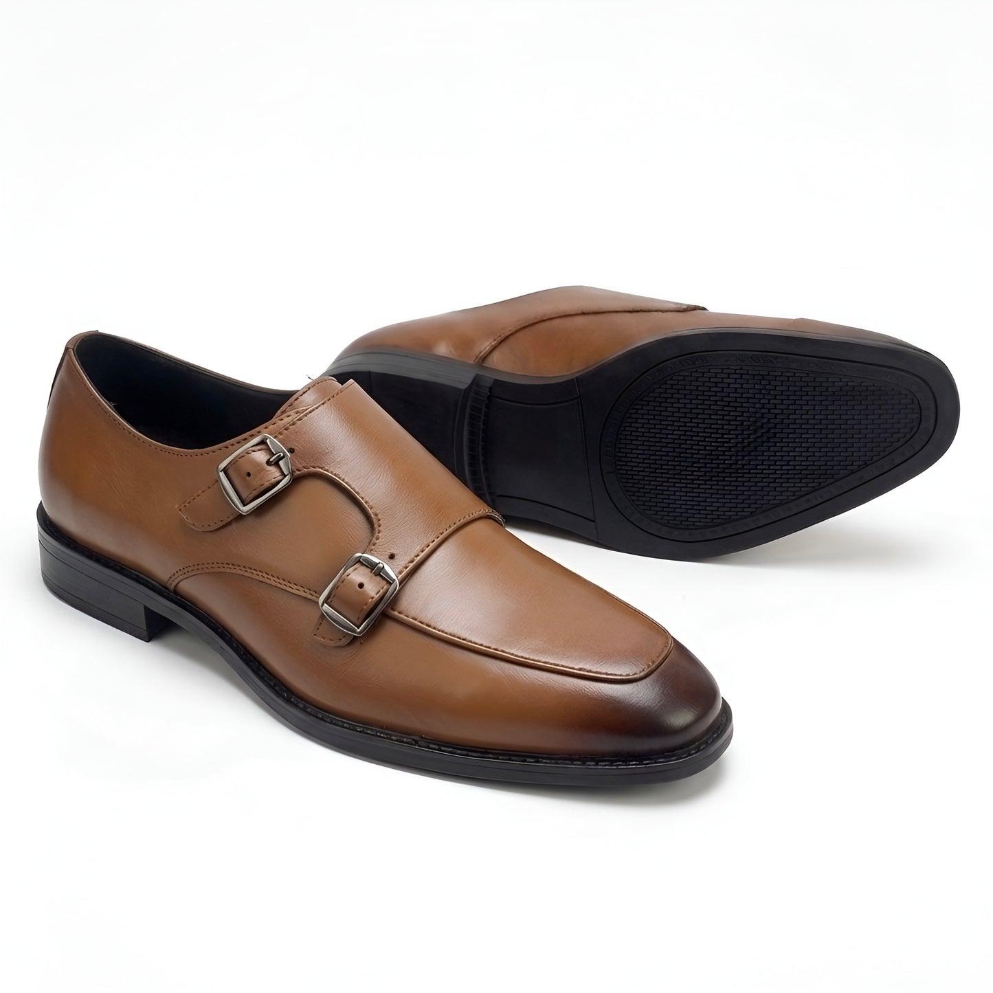 TOM HENDRIX DOUBLE STRAP MOC TOE MONK TAN