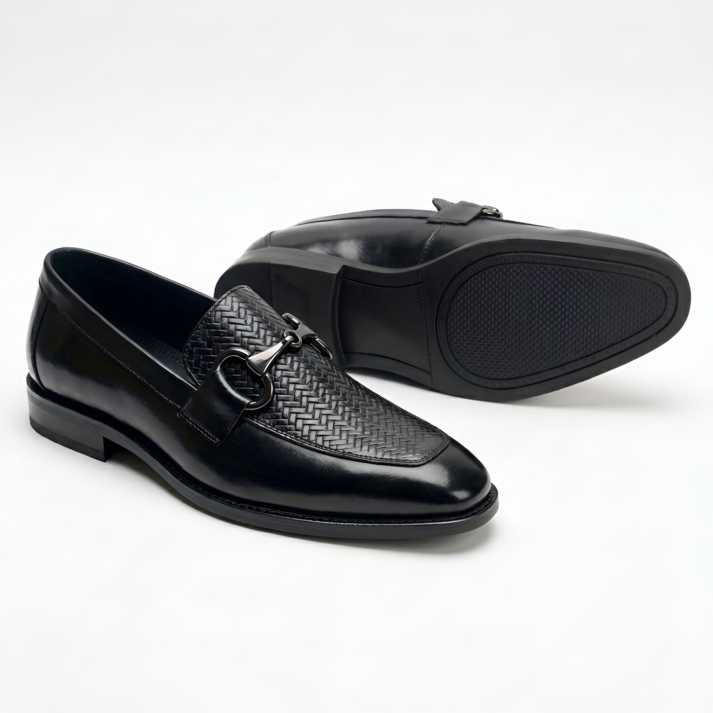 TOM HENDRIX HORSE BIT LOAFER BLACK