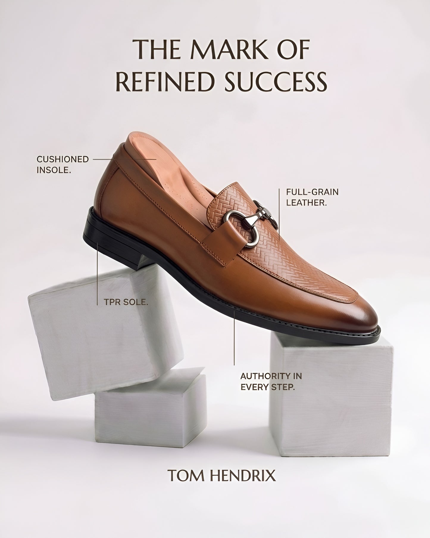 TOM HENDRIX HORSE BIT LOAFER TAN