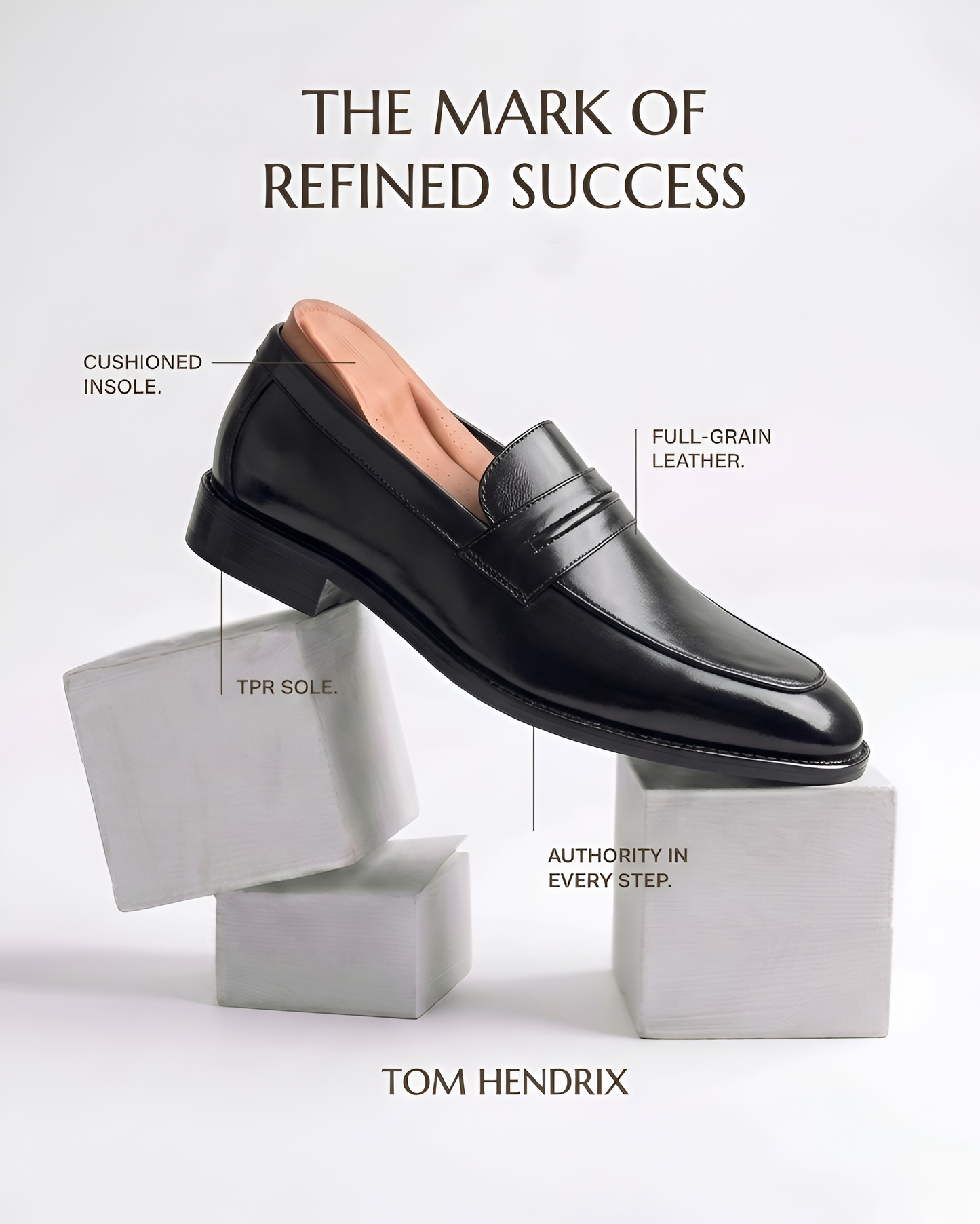 TOM HENDRIX STRAP LOAFER BLACK