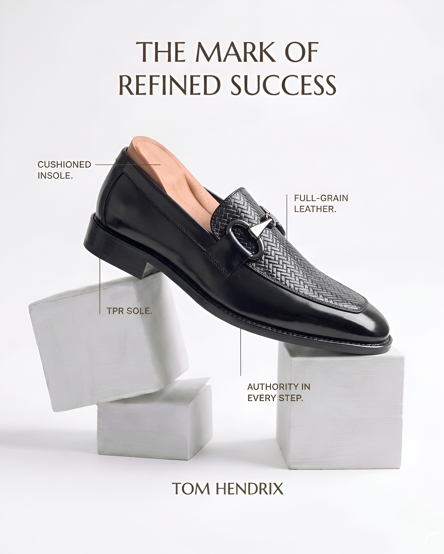 TOM HENDRIX HORSE BIT LOAFER BLACK