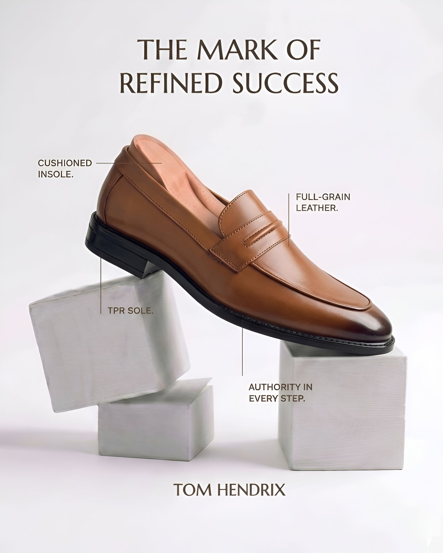 TOM HENDRIX STRAP LOAFER TAN