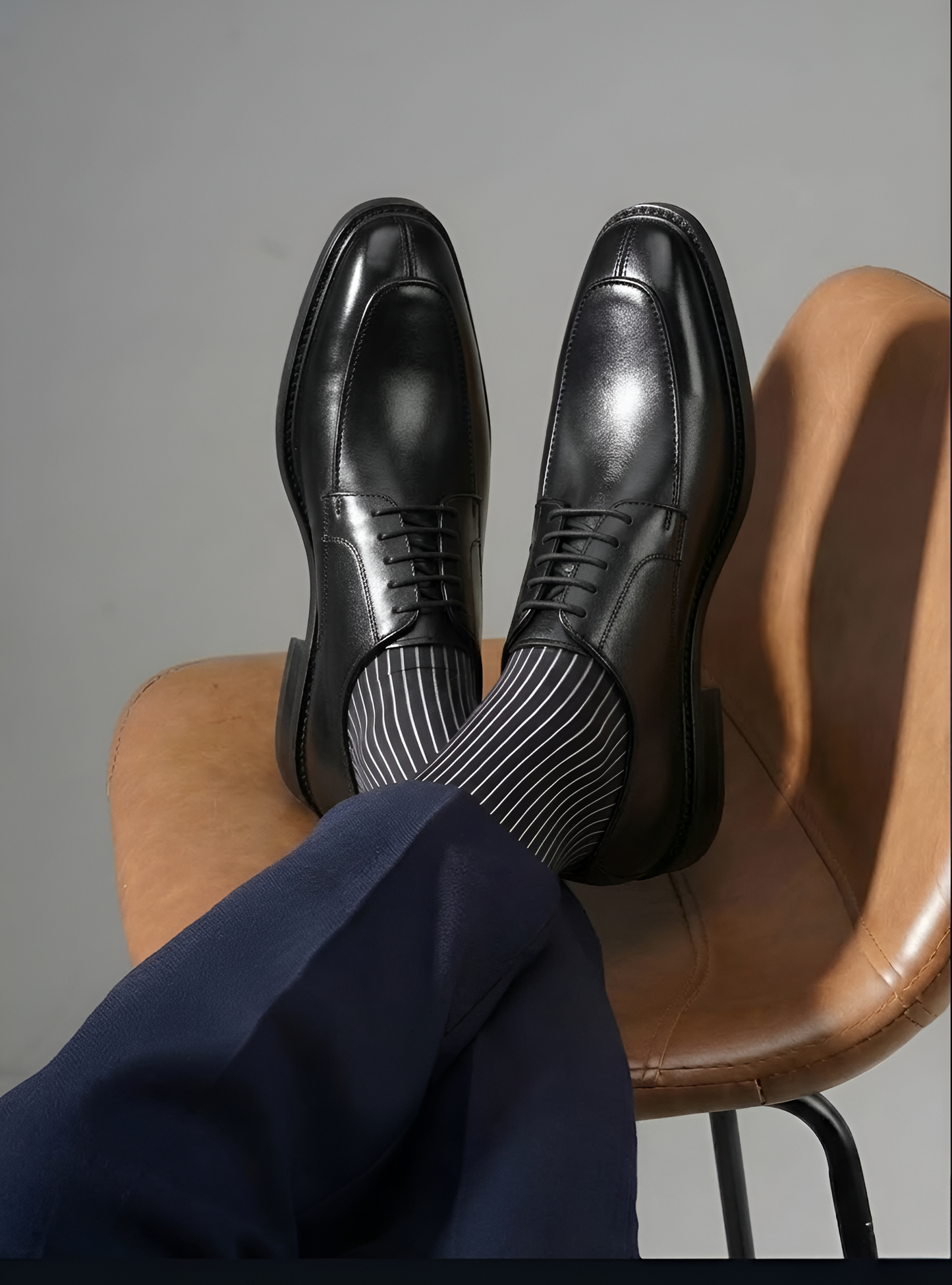 TOM HENDRIX CLASSIC MOC TOE DERBY BLACK